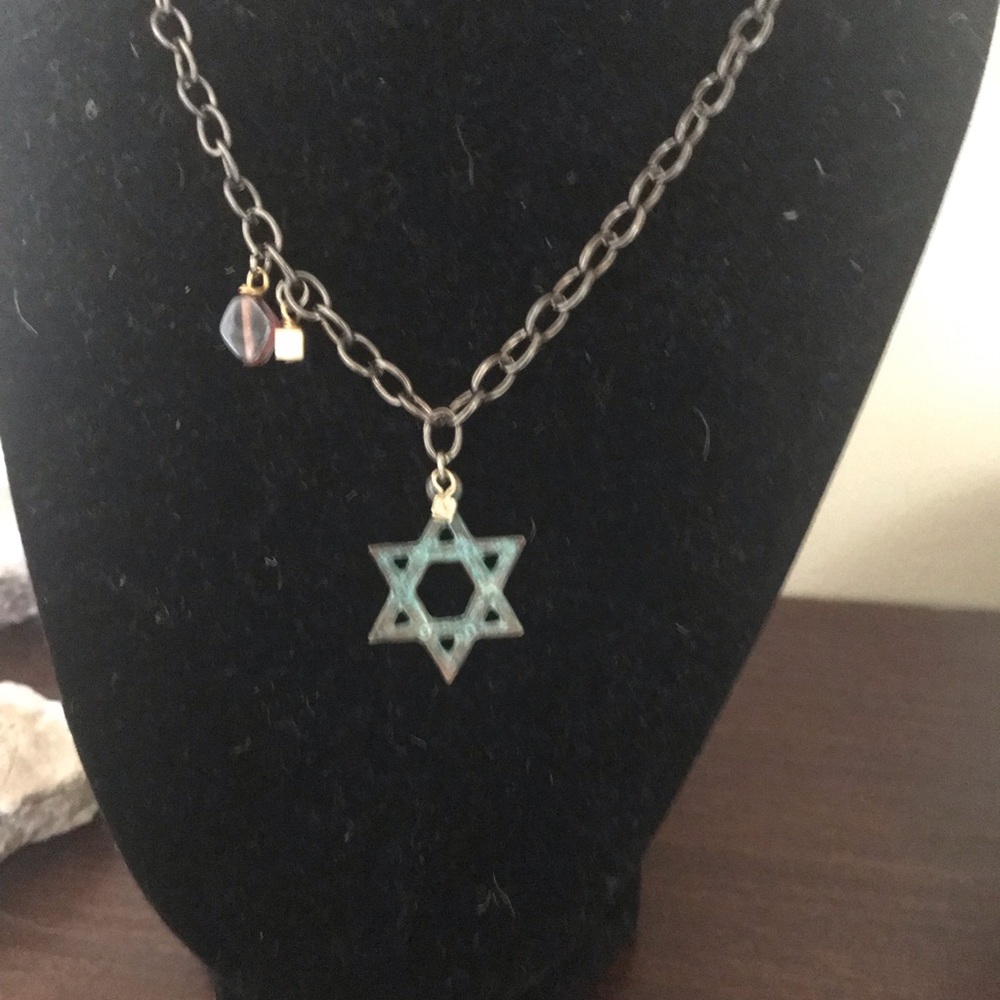 Artisan Star of David Necklace;Unique;Edgy; NEW!